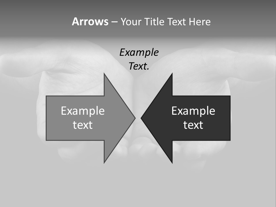 Male Outstretched Arms PowerPoint Template