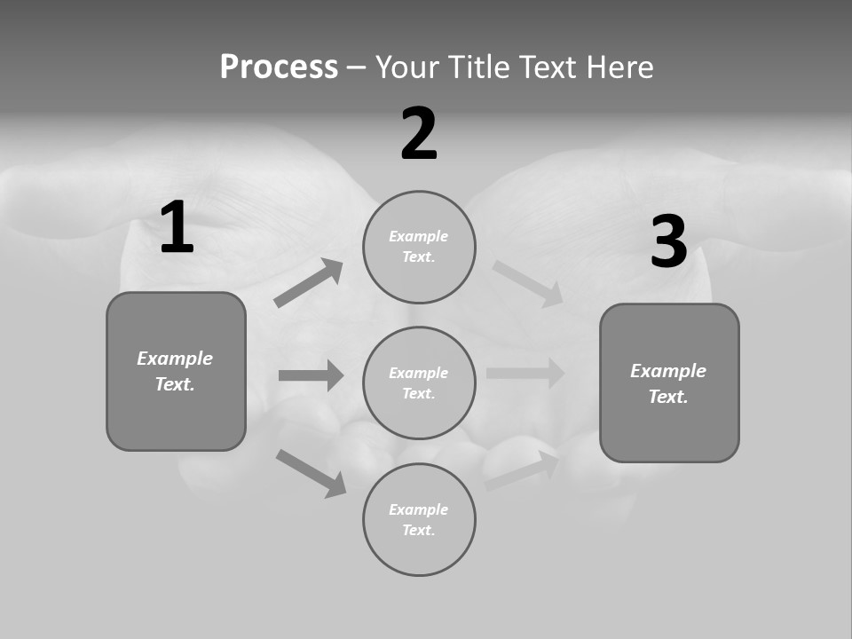 Male Outstretched Arms PowerPoint Template