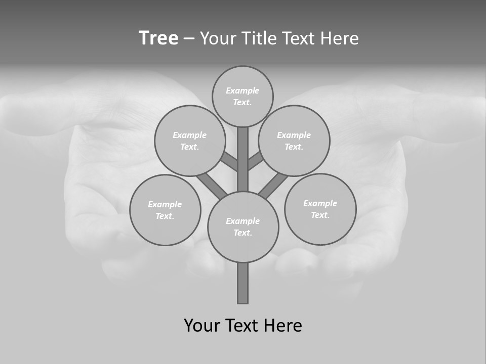 Male Outstretched Arms PowerPoint Template