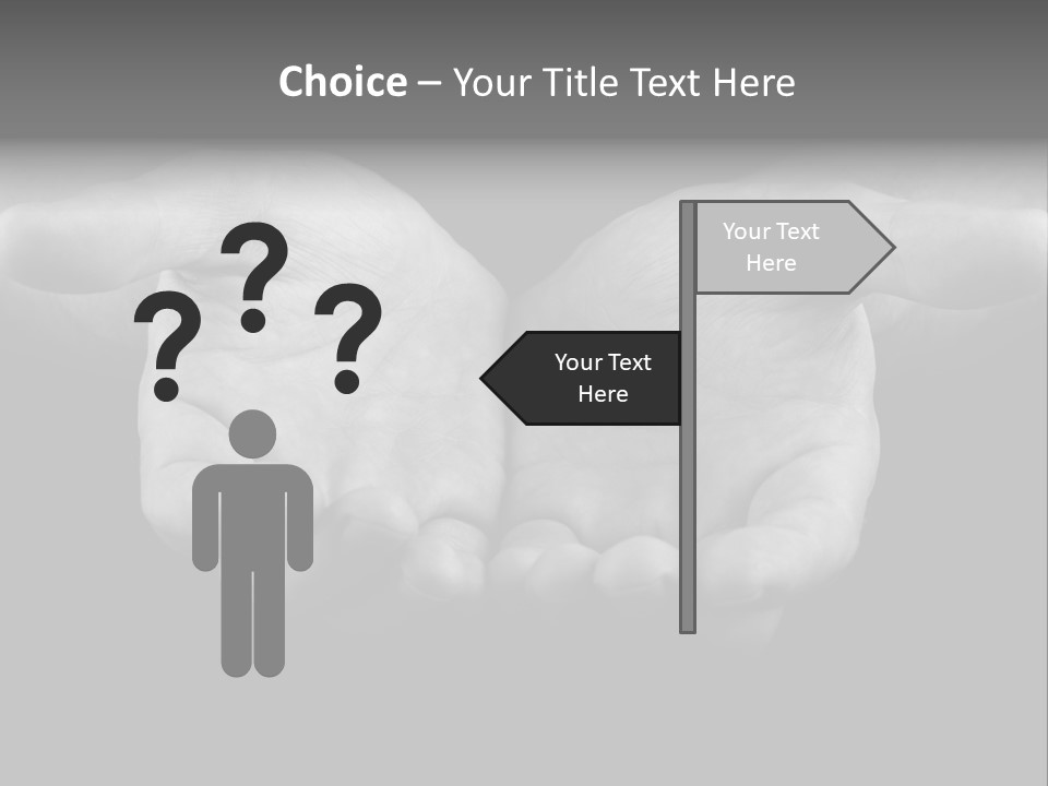 Male Outstretched Arms PowerPoint Template