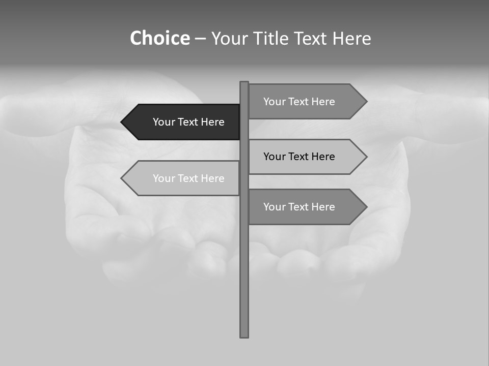 Male Outstretched Arms PowerPoint Template