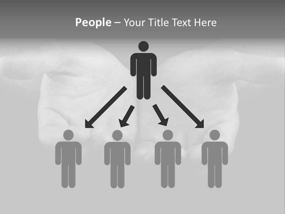 Male Outstretched Arms PowerPoint Template