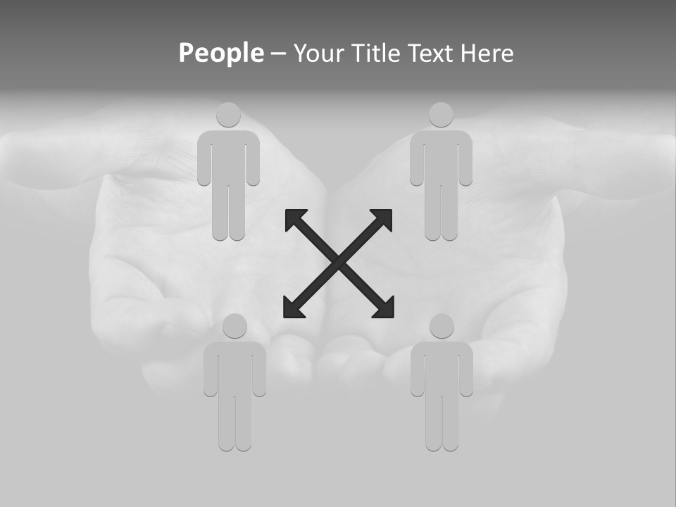 Male Outstretched Arms PowerPoint Template