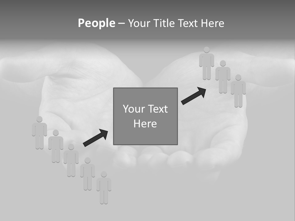 Male Outstretched Arms PowerPoint Template