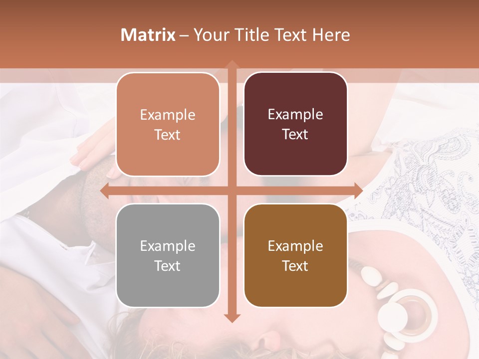 Couple In White >> Sleeping Together PowerPoint Template