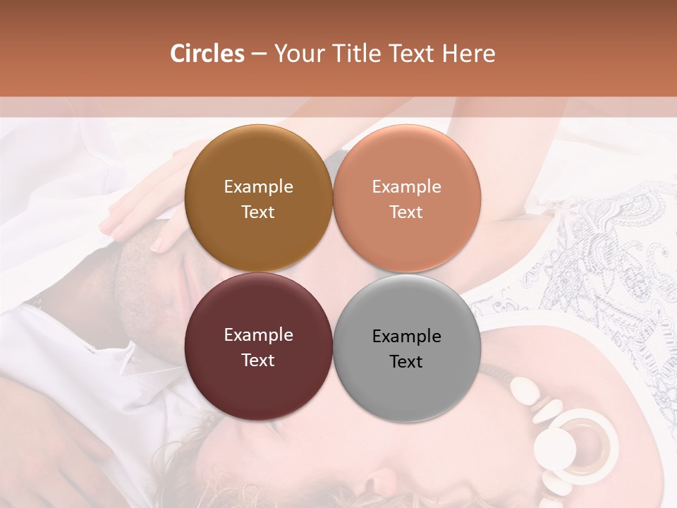 Couple In White >> Sleeping Together PowerPoint Template