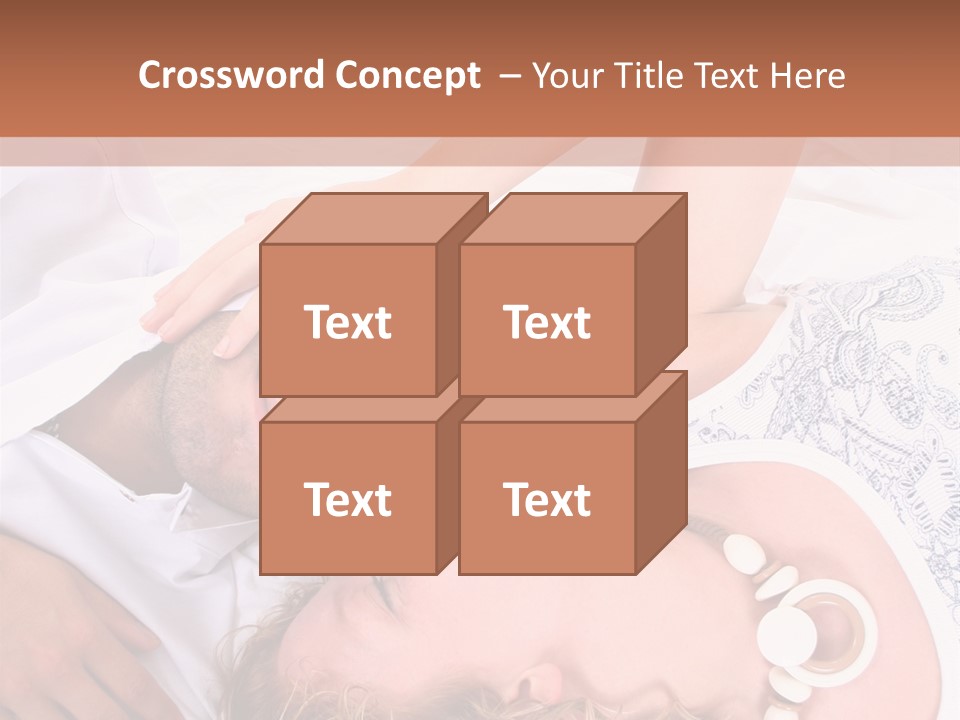 Couple In White >> Sleeping Together PowerPoint Template