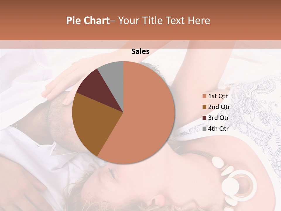 Couple In White >> Sleeping Together PowerPoint Template