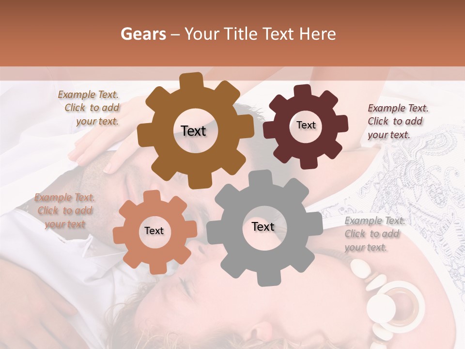 Couple In White >> Sleeping Together PowerPoint Template