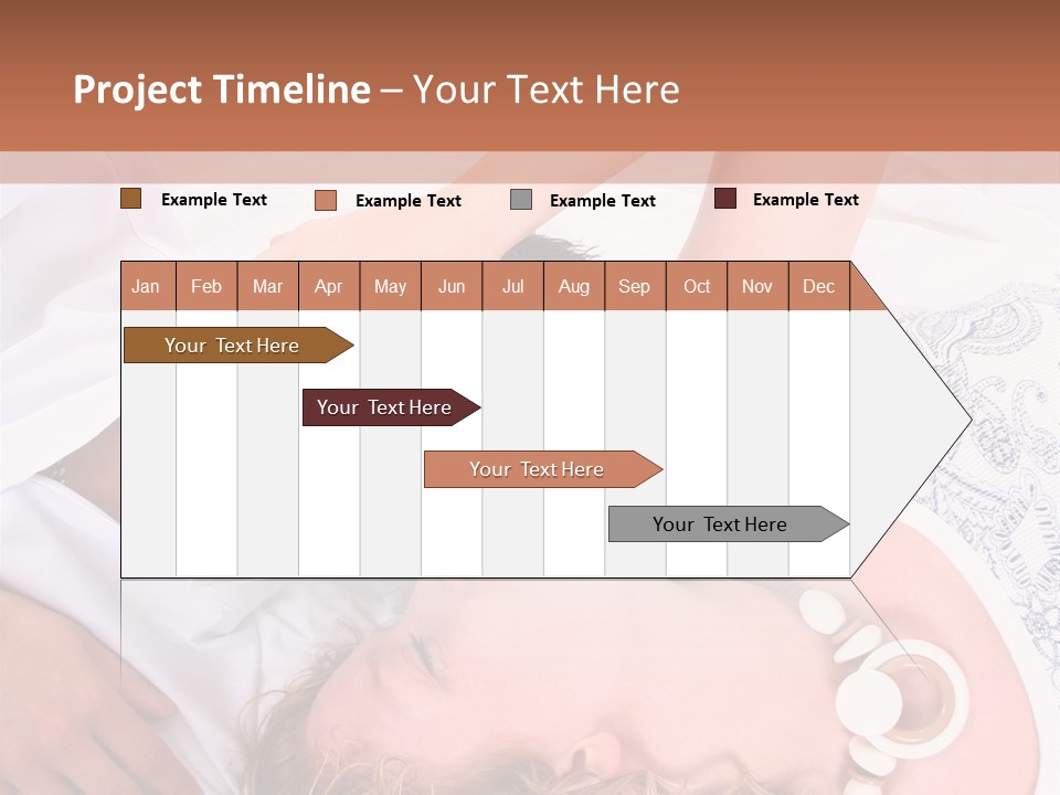 Couple In White >> Sleeping Together PowerPoint Template