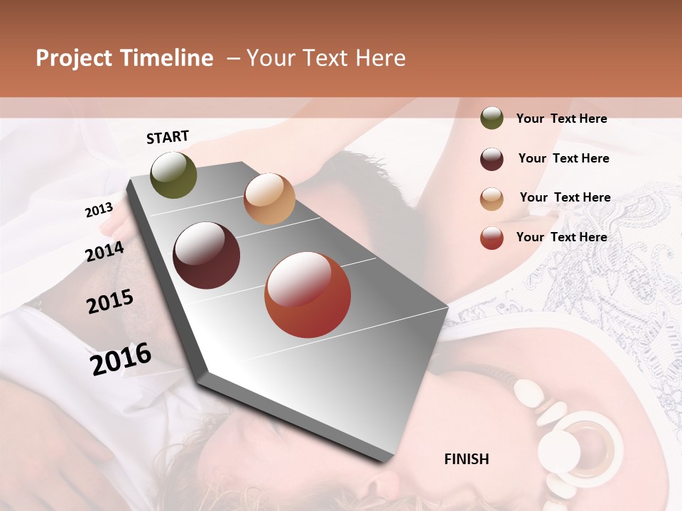 Couple In White >> Sleeping Together PowerPoint Template