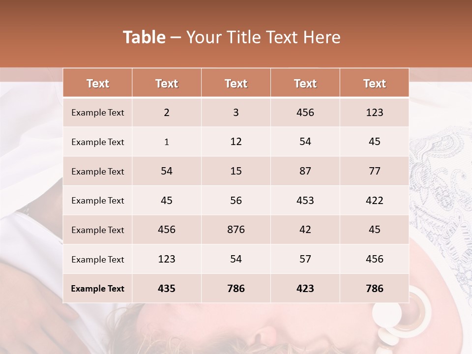 Couple In White >> Sleeping Together PowerPoint Template