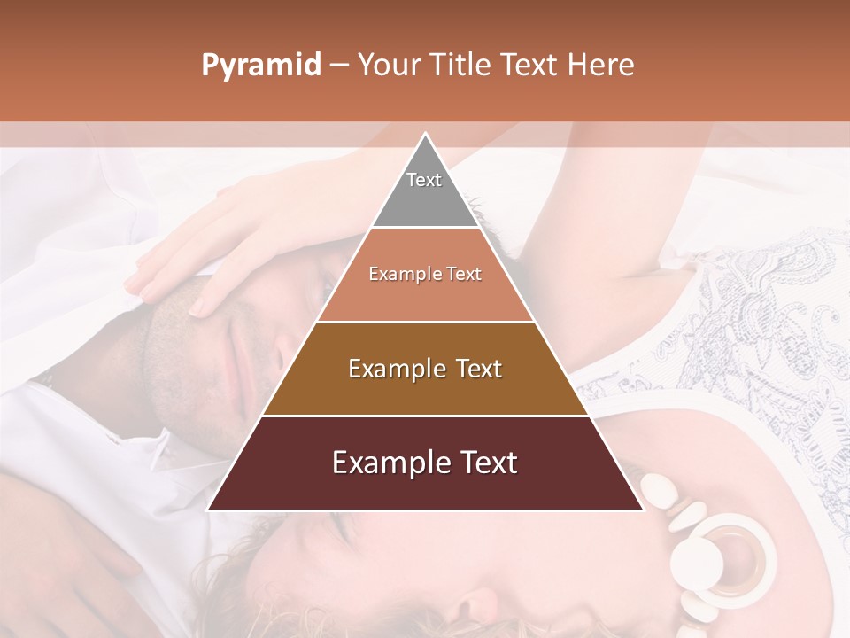 Couple In White >> Sleeping Together PowerPoint Template