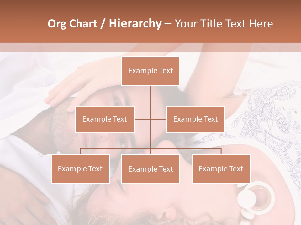 Couple In White >> Sleeping Together PowerPoint Template