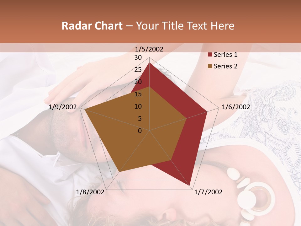 Couple In White >> Sleeping Together PowerPoint Template