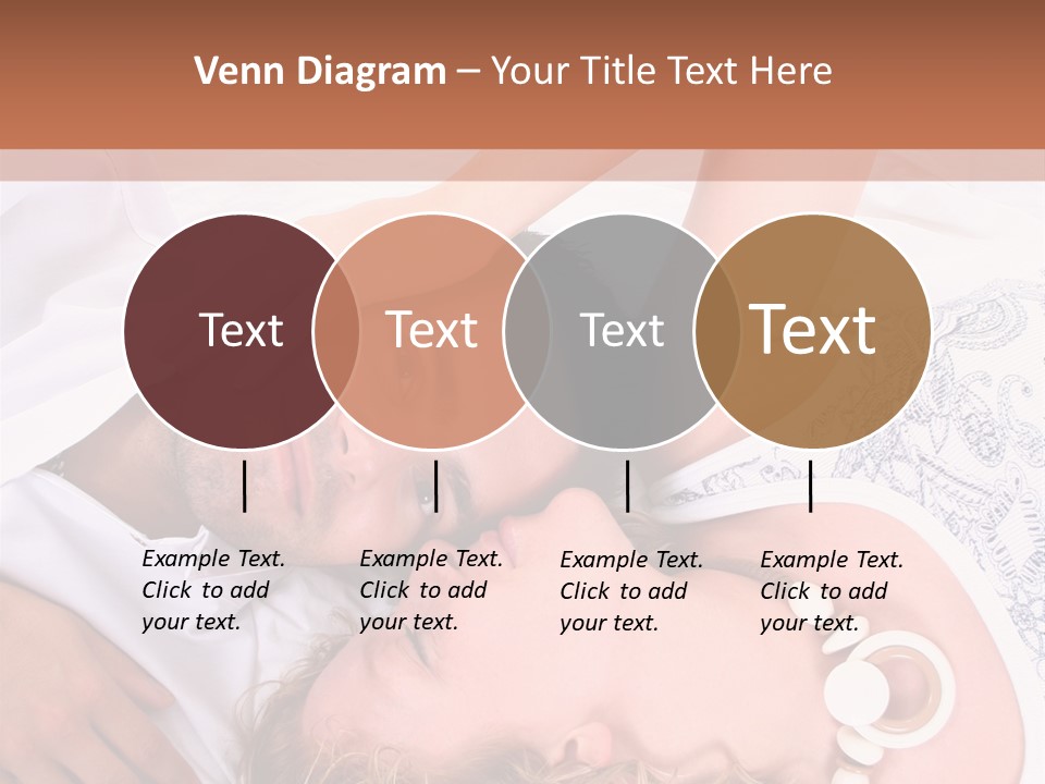 Couple In White >> Sleeping Together PowerPoint Template