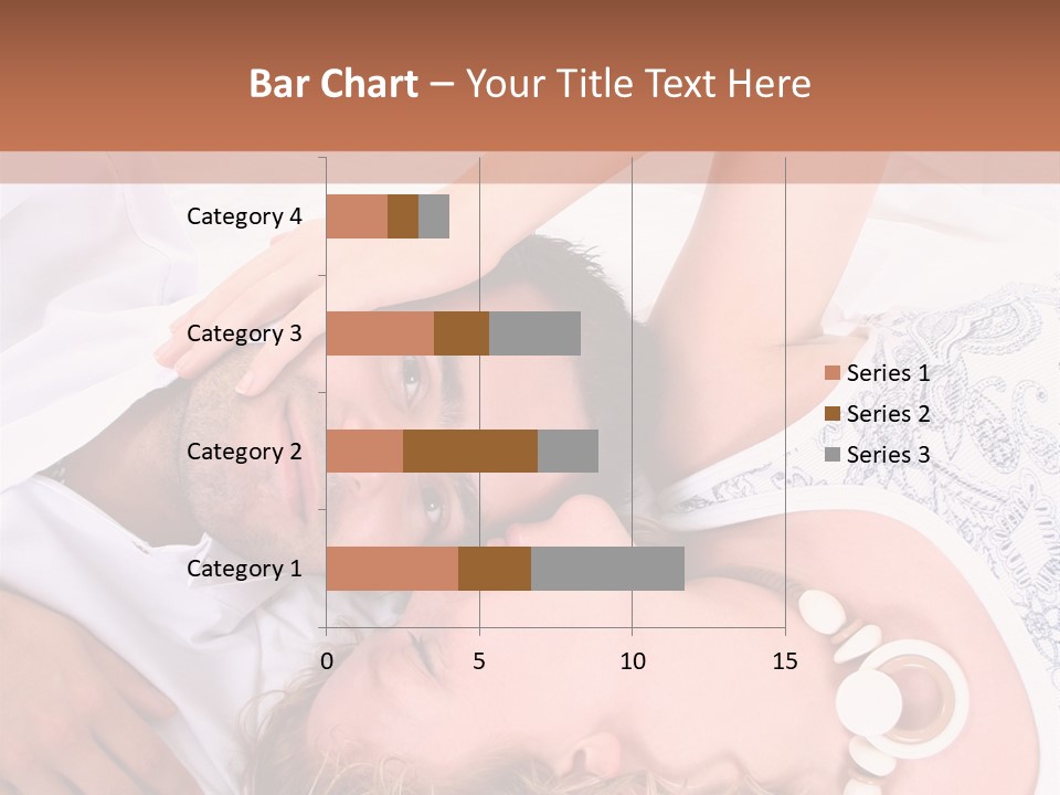 Couple In White >> Sleeping Together PowerPoint Template