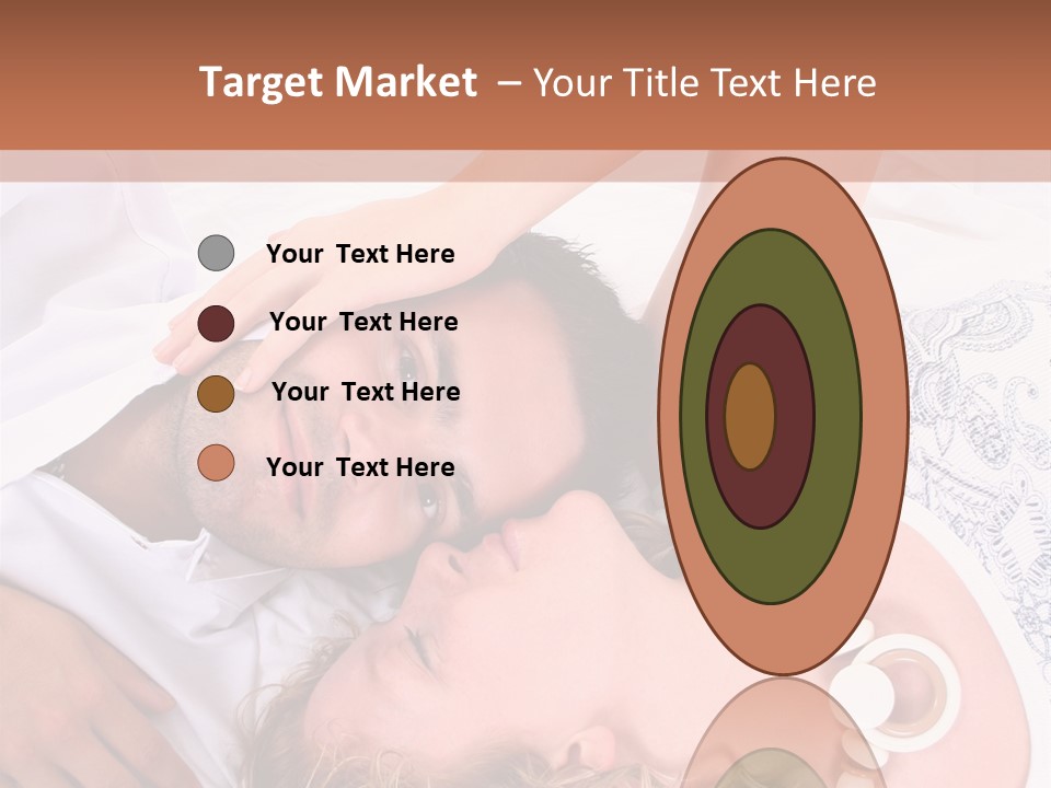 Couple In White >> Sleeping Together PowerPoint Template