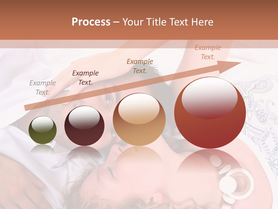 Couple In White >> Sleeping Together PowerPoint Template