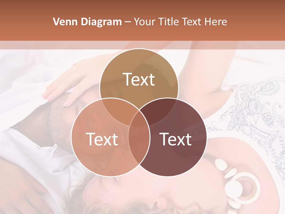 Couple In White >> Sleeping Together PowerPoint Template