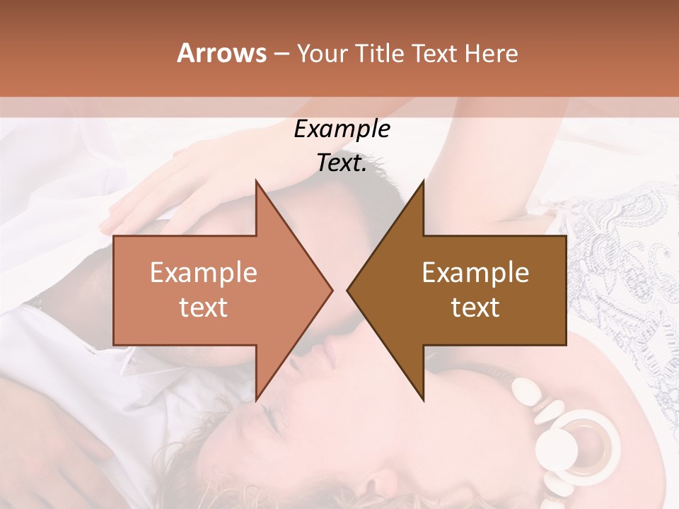 Couple In White >> Sleeping Together PowerPoint Template