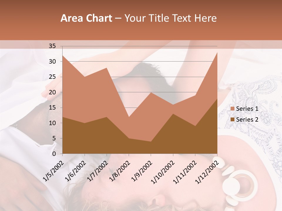 Couple In White >> Sleeping Together PowerPoint Template