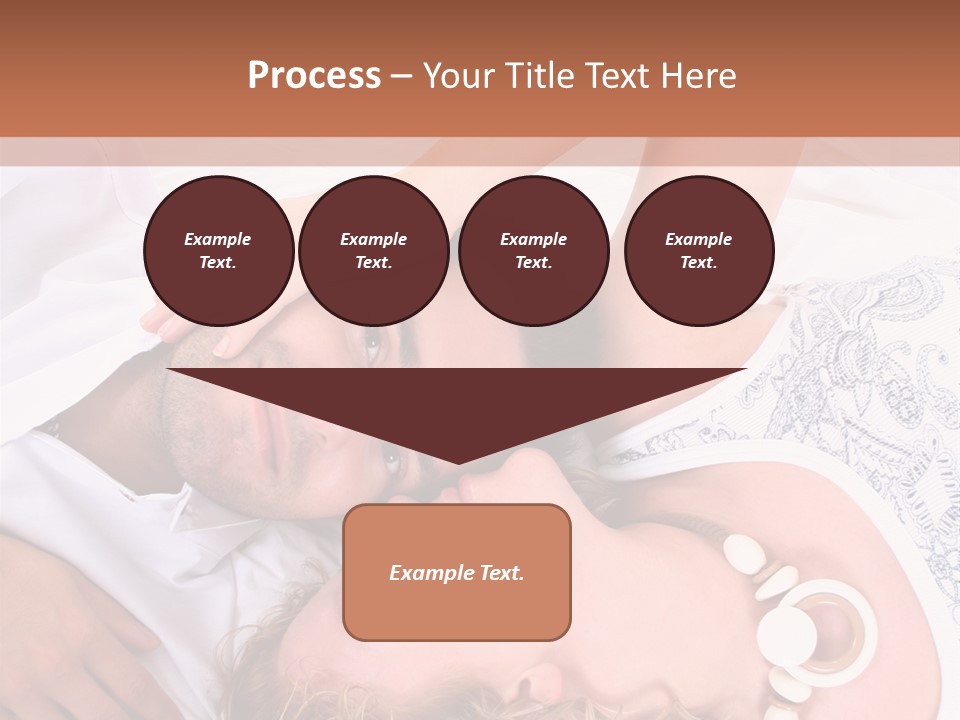 Couple In White >> Sleeping Together PowerPoint Template