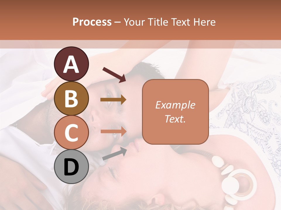 Couple In White >> Sleeping Together PowerPoint Template