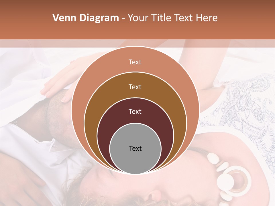 Couple In White >> Sleeping Together PowerPoint Template