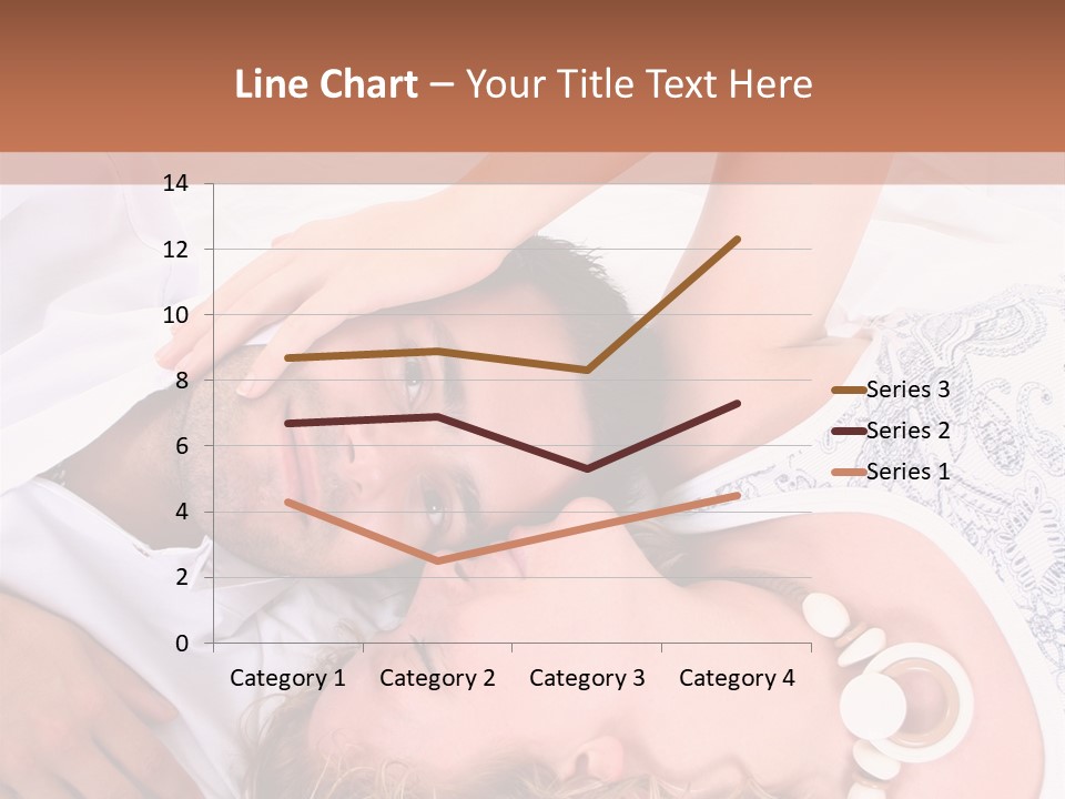 Couple In White >> Sleeping Together PowerPoint Template