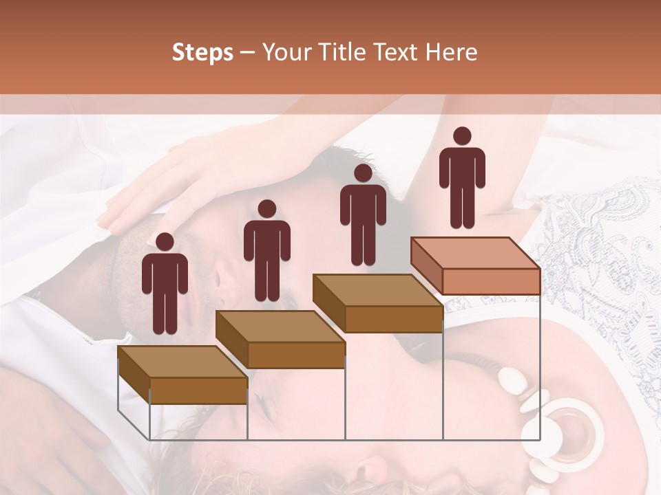 Couple In White >> Sleeping Together PowerPoint Template