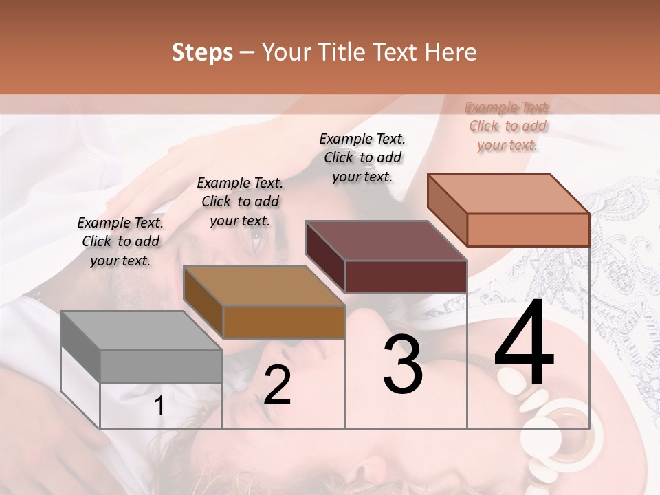 Couple In White >> Sleeping Together PowerPoint Template