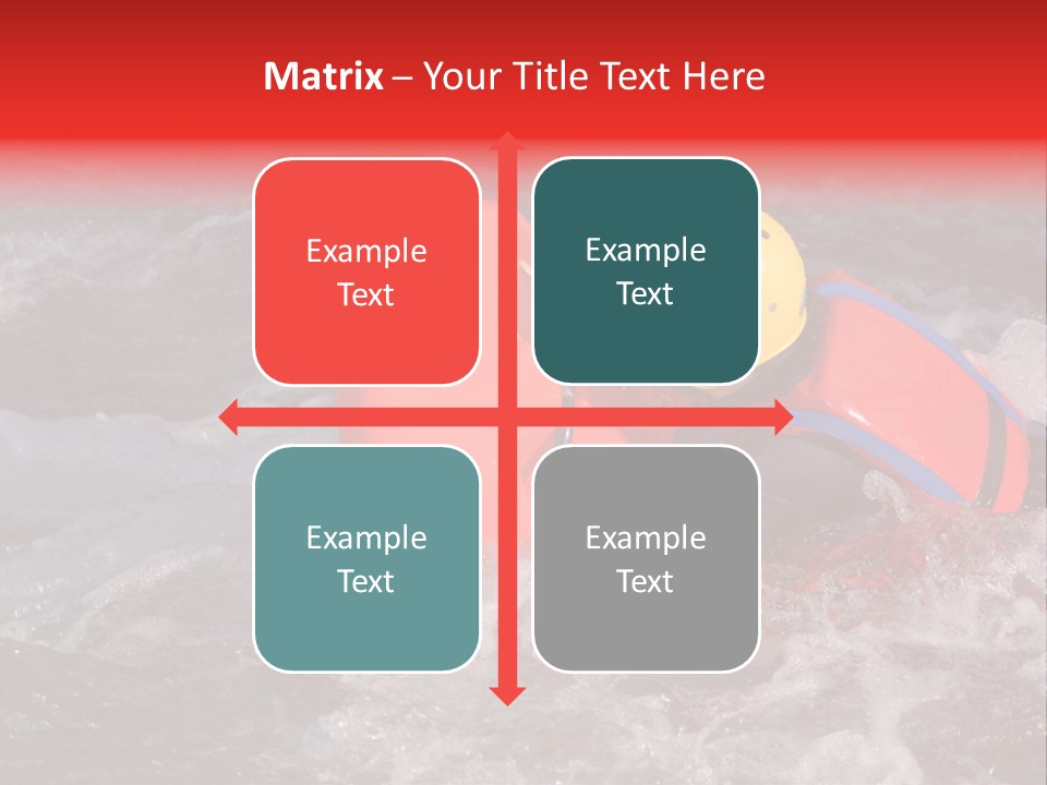 Hydrospeed On A River Soca, Slovenia PowerPoint Template