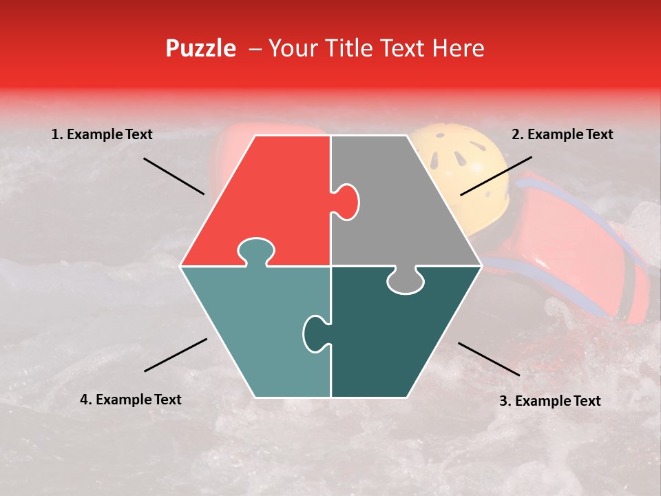 Hydrospeed On A River Soca, Slovenia PowerPoint Template