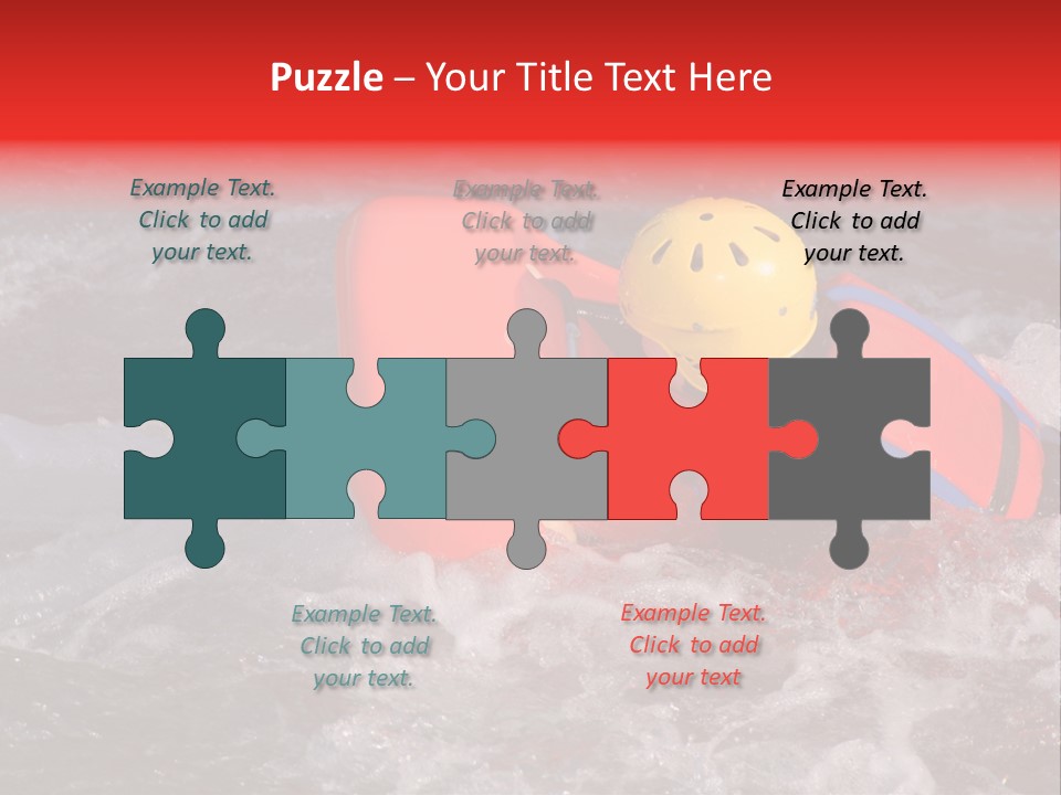 Hydrospeed On A River Soca, Slovenia PowerPoint Template