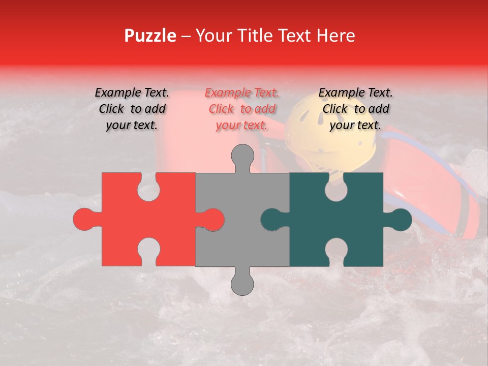 Hydrospeed On A River Soca, Slovenia PowerPoint Template