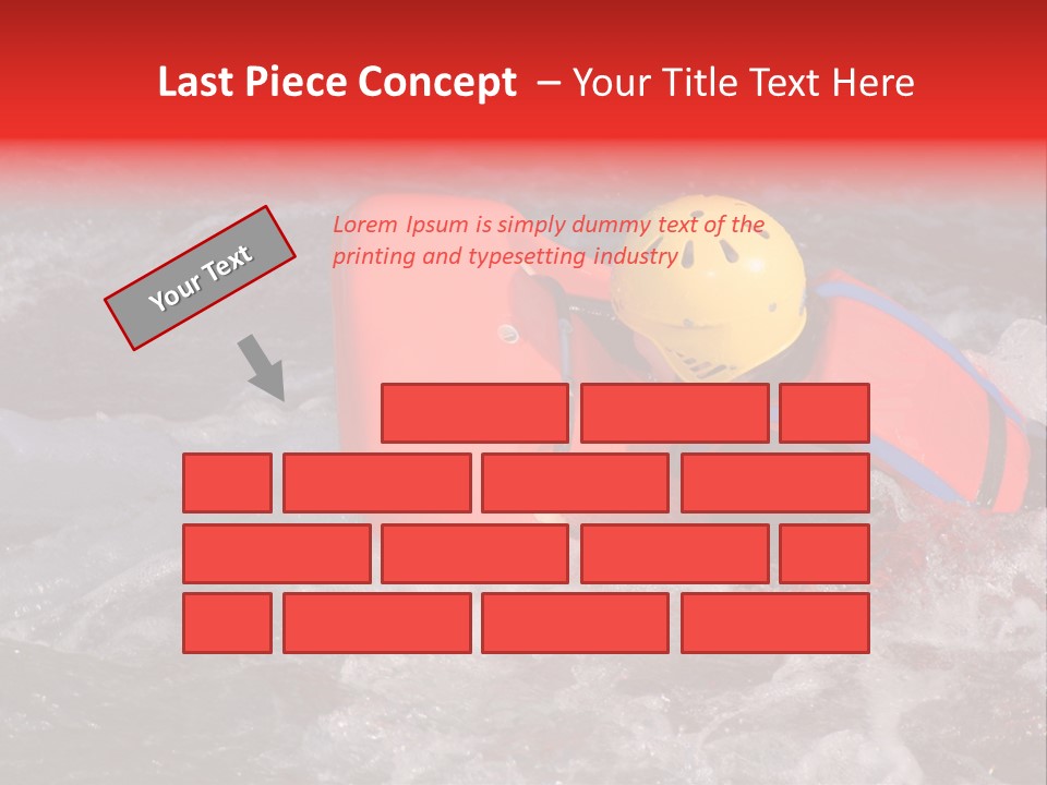 Hydrospeed On A River Soca, Slovenia PowerPoint Template