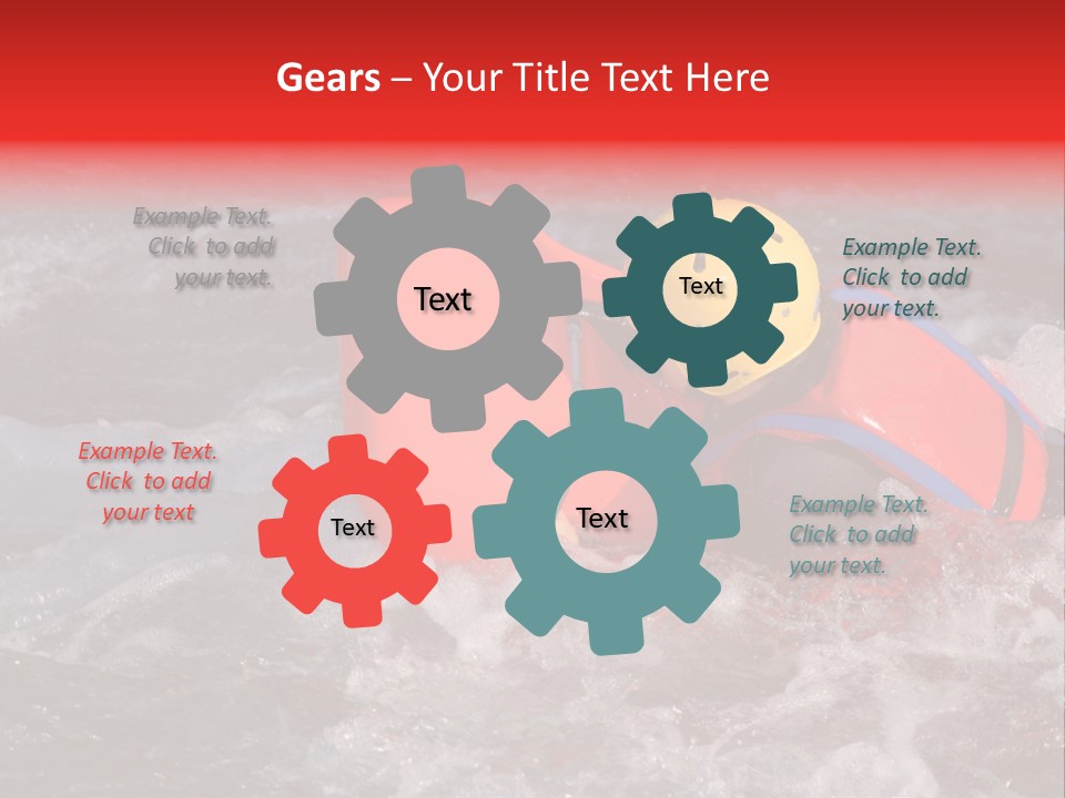 Hydrospeed On A River Soca, Slovenia PowerPoint Template