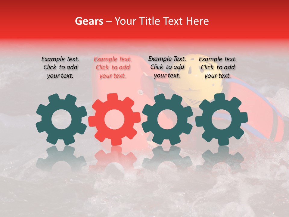 Hydrospeed On A River Soca, Slovenia PowerPoint Template