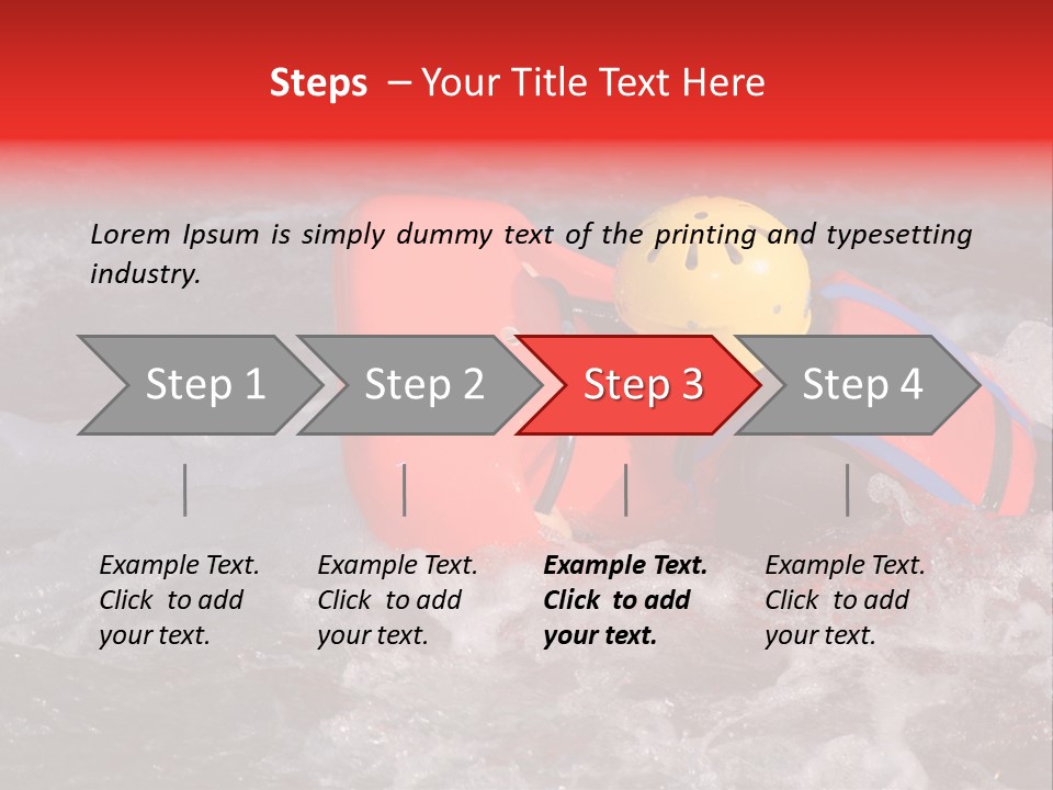 Hydrospeed On A River Soca, Slovenia PowerPoint Template