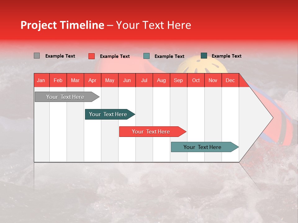 Hydrospeed On A River Soca, Slovenia PowerPoint Template