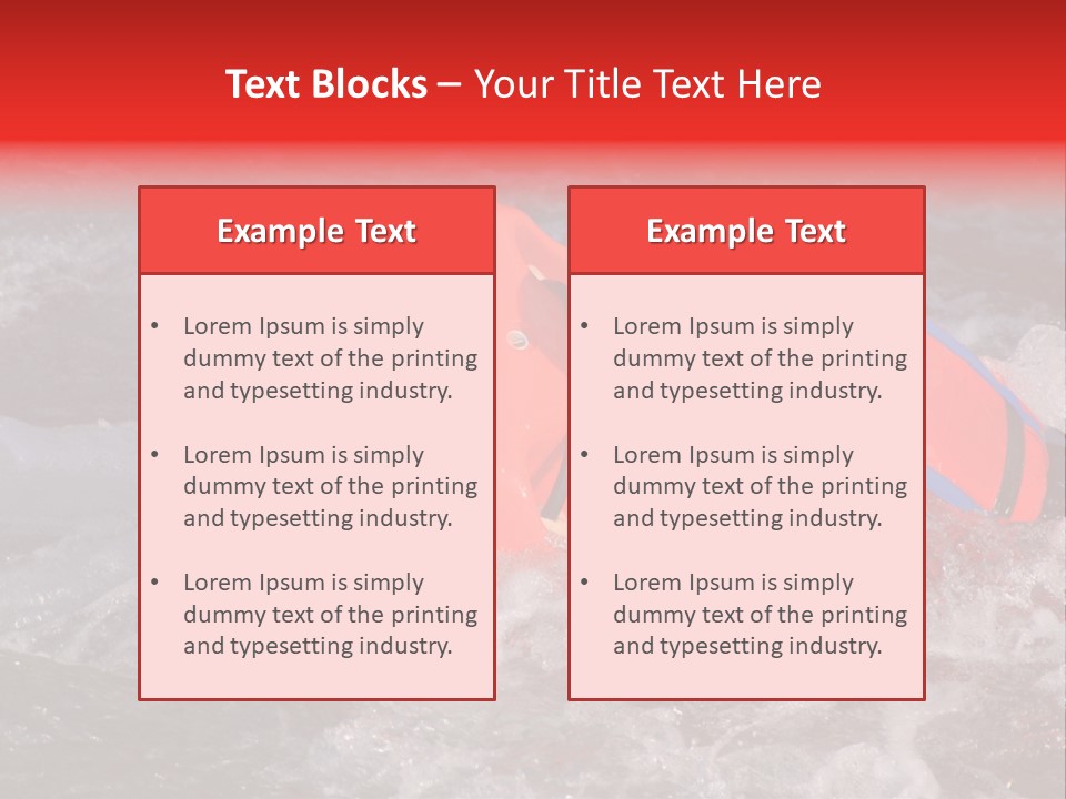 Hydrospeed On A River Soca, Slovenia PowerPoint Template