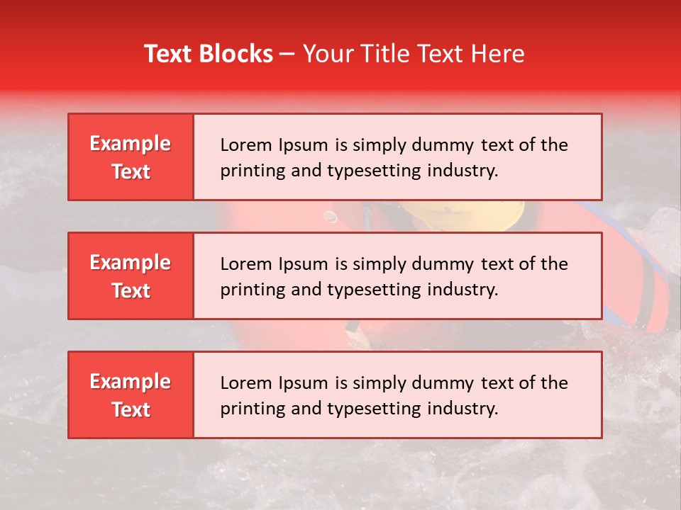 Hydrospeed On A River Soca, Slovenia PowerPoint Template