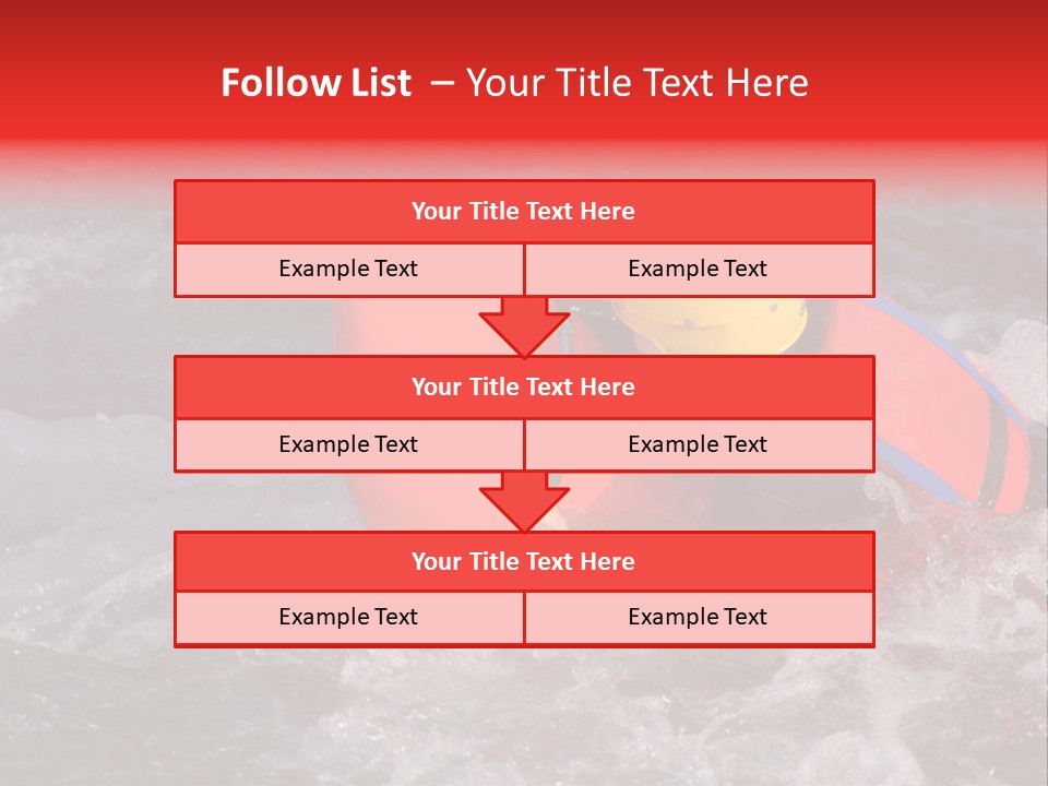 Hydrospeed On A River Soca, Slovenia PowerPoint Template