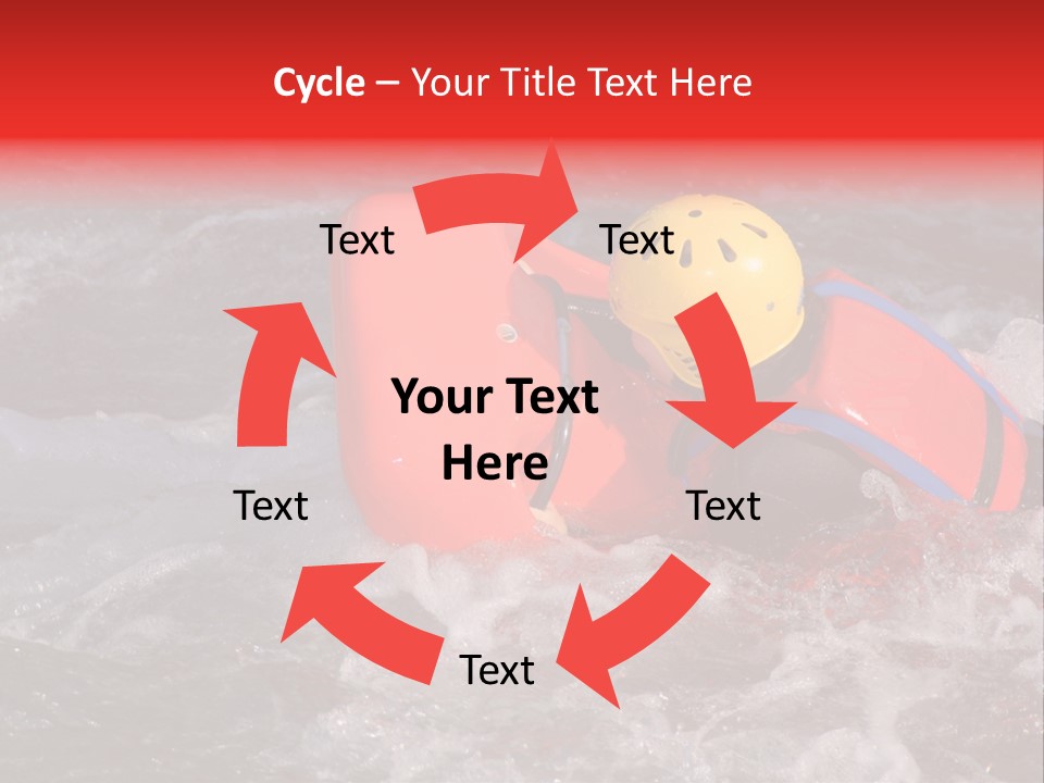 Hydrospeed On A River Soca, Slovenia PowerPoint Template