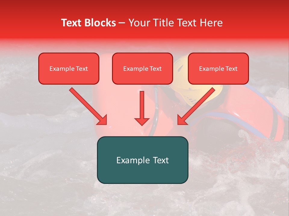 Hydrospeed On A River Soca, Slovenia PowerPoint Template