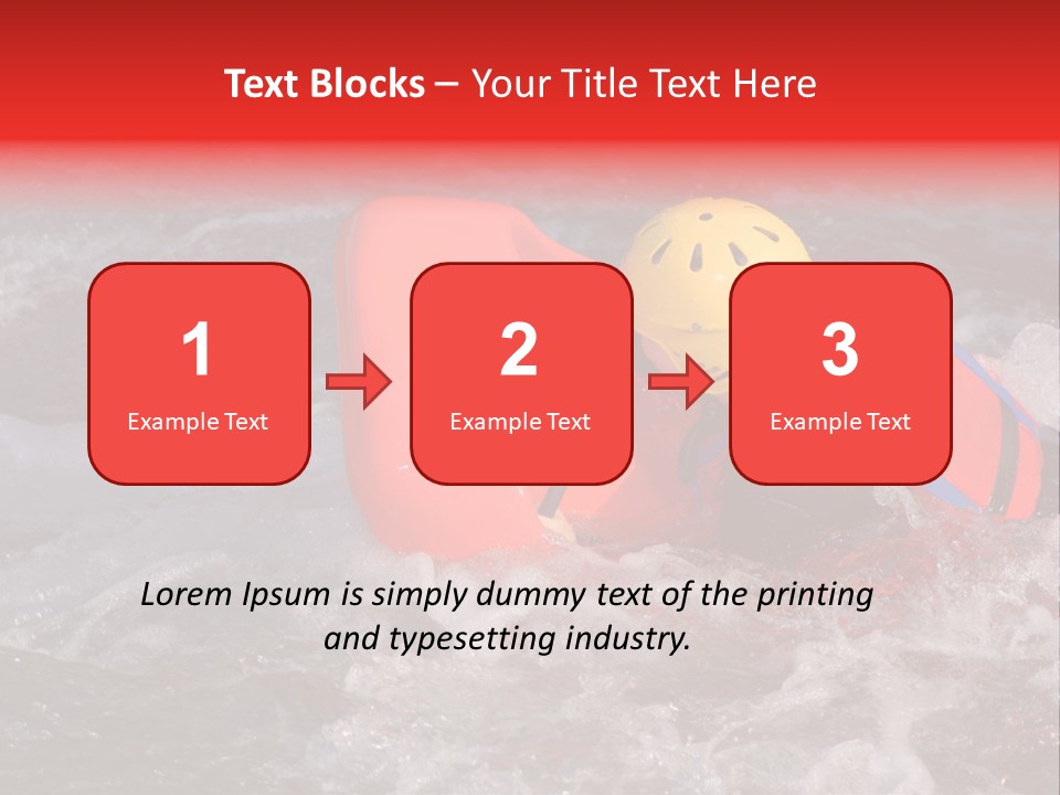 Hydrospeed On A River Soca, Slovenia PowerPoint Template