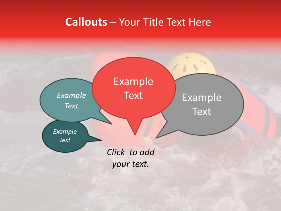 Hydrospeed On A River Soca, Slovenia PowerPoint Template