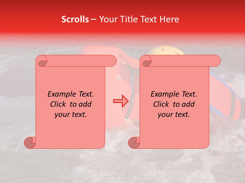 Hydrospeed On A River Soca, Slovenia PowerPoint Template