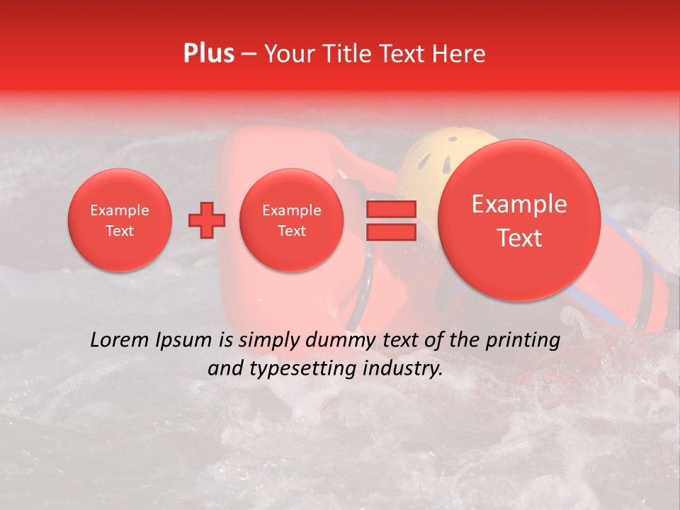Hydrospeed On A River Soca, Slovenia PowerPoint Template